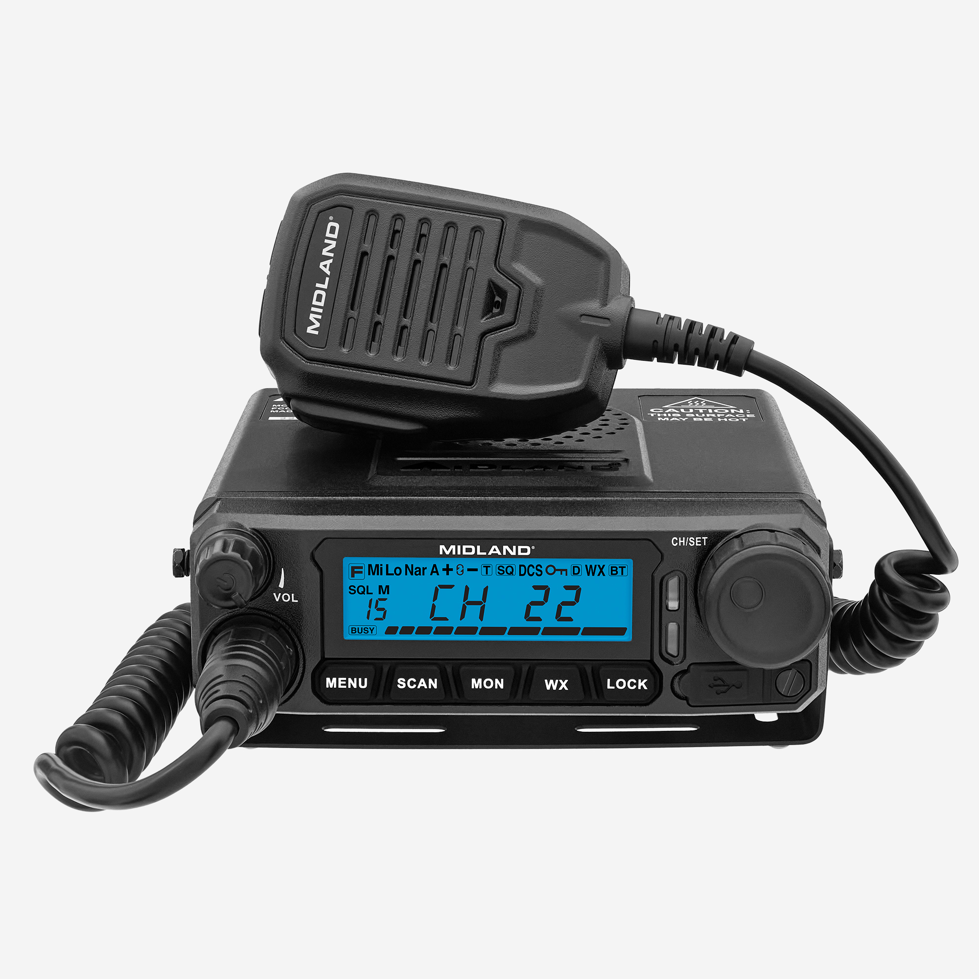 Midland GMRS MicroMobile Radio — 50 Watts, IP66 Waterproof, Model# MXT500